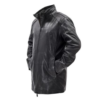 Кожаная куртка Aston black (арт 4079)